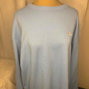 Blue, Champion Reverse Weave Crewneck Women's XL, Active Sweatshirts